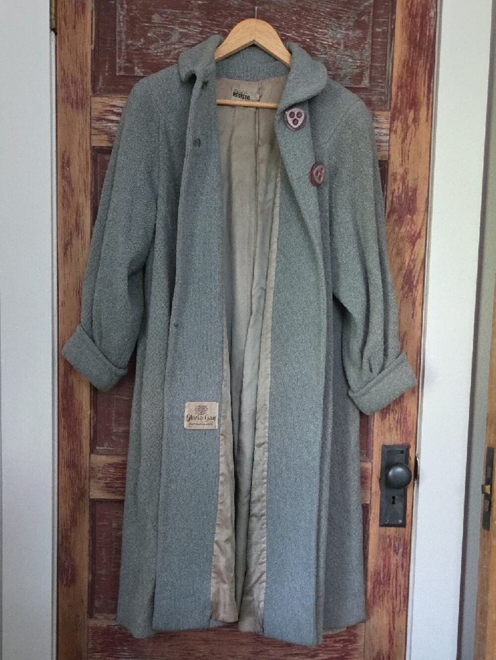 1960's Gloria Gay Baby Blue Princess Coat - Picture 9 of 15
